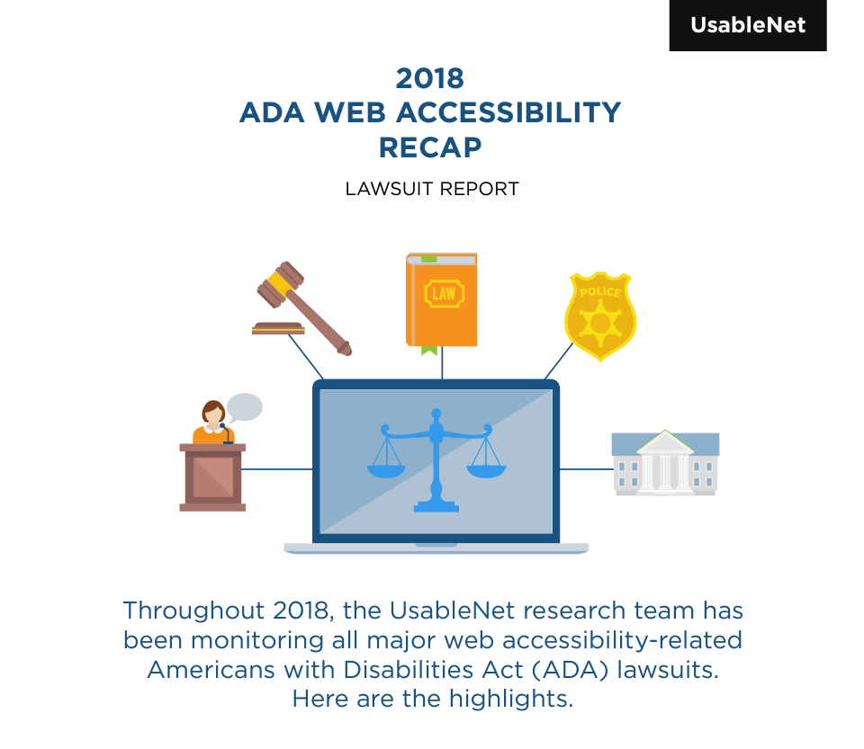 2018 ADA Web Accessibility Lawsuit Recap Report | Web Accessibility